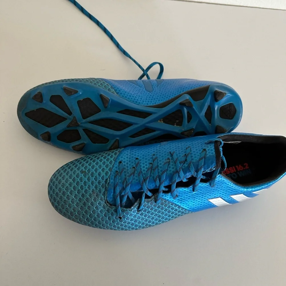 adidas‎ Messi 16.2 FG/AG Shock Blue/Matte Silver/Core Black Size 11.5